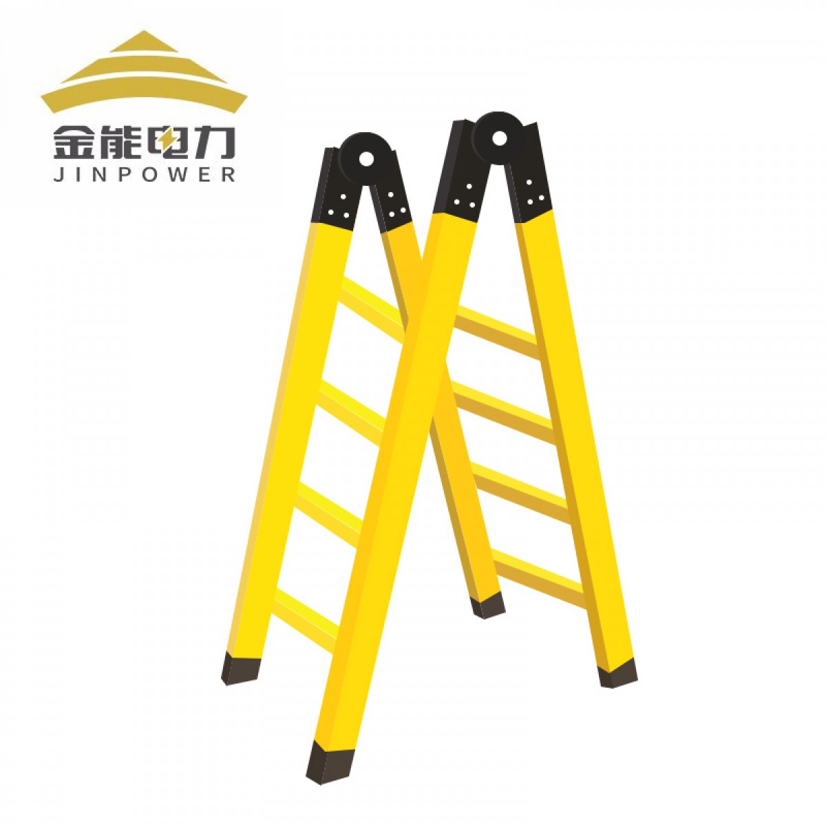 金能电力 玻璃钢绝缘梯子电工绝缘关节梯施工用方管绝缘折叠梯3m 单位：把