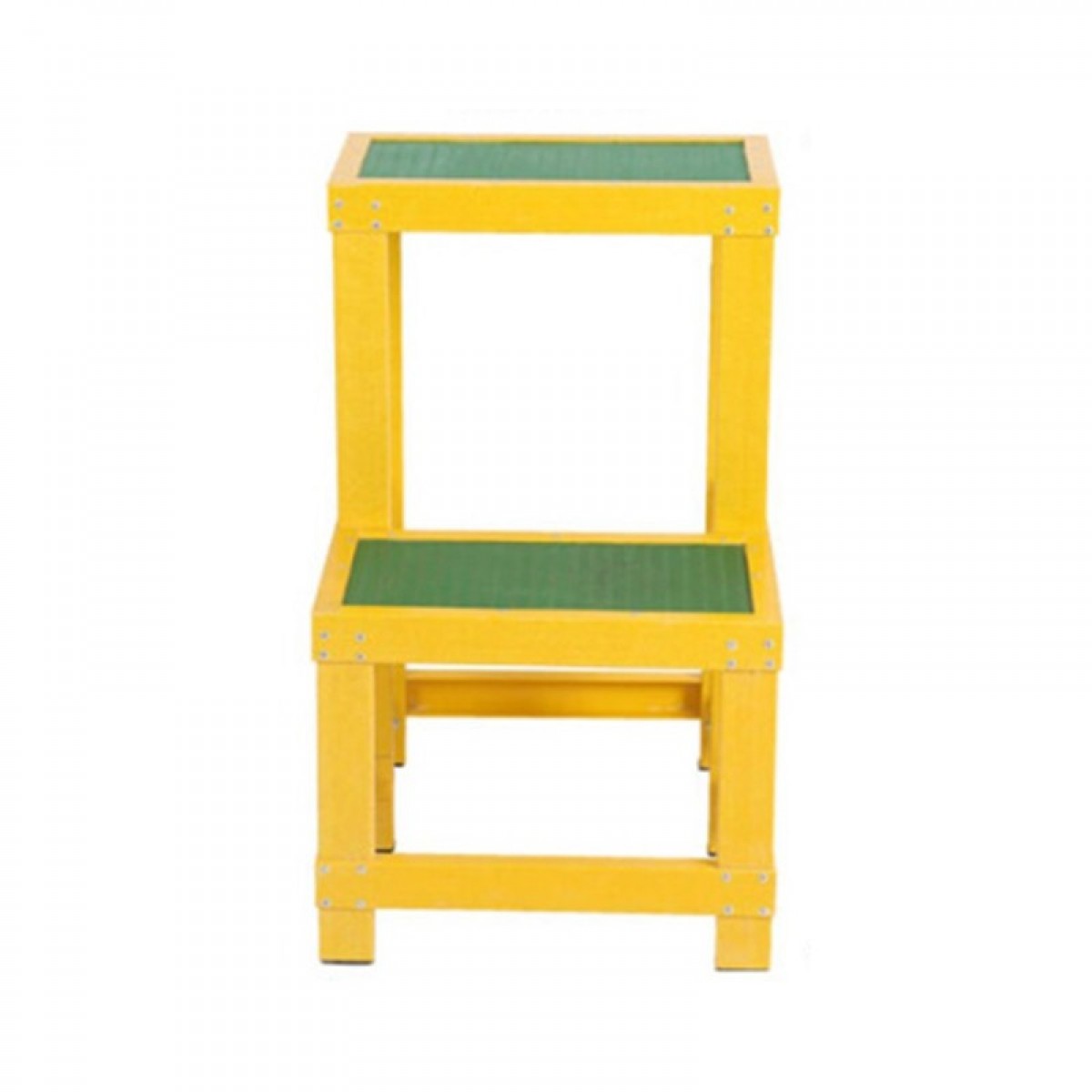 晟泰邦 绝缘高低凳踏台操作台两层玻璃钢梯可移动式绝缘凳带轮和把手 高600*600*500mm两层