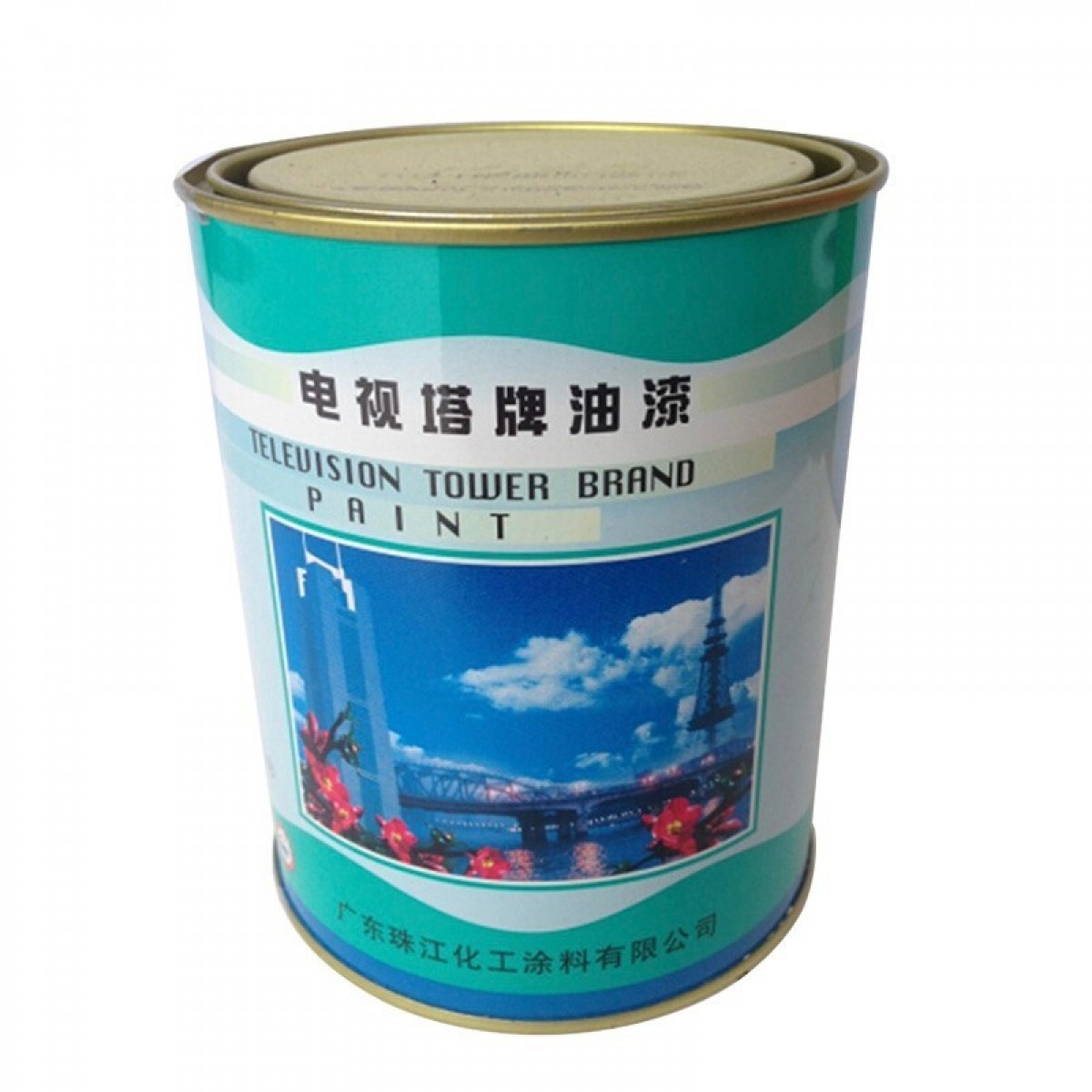 电视塔牌油漆 C42-31 草绿醇酸甲板漆3.6-3.5（一箱4桶，每桶3.5kg）单位：箱