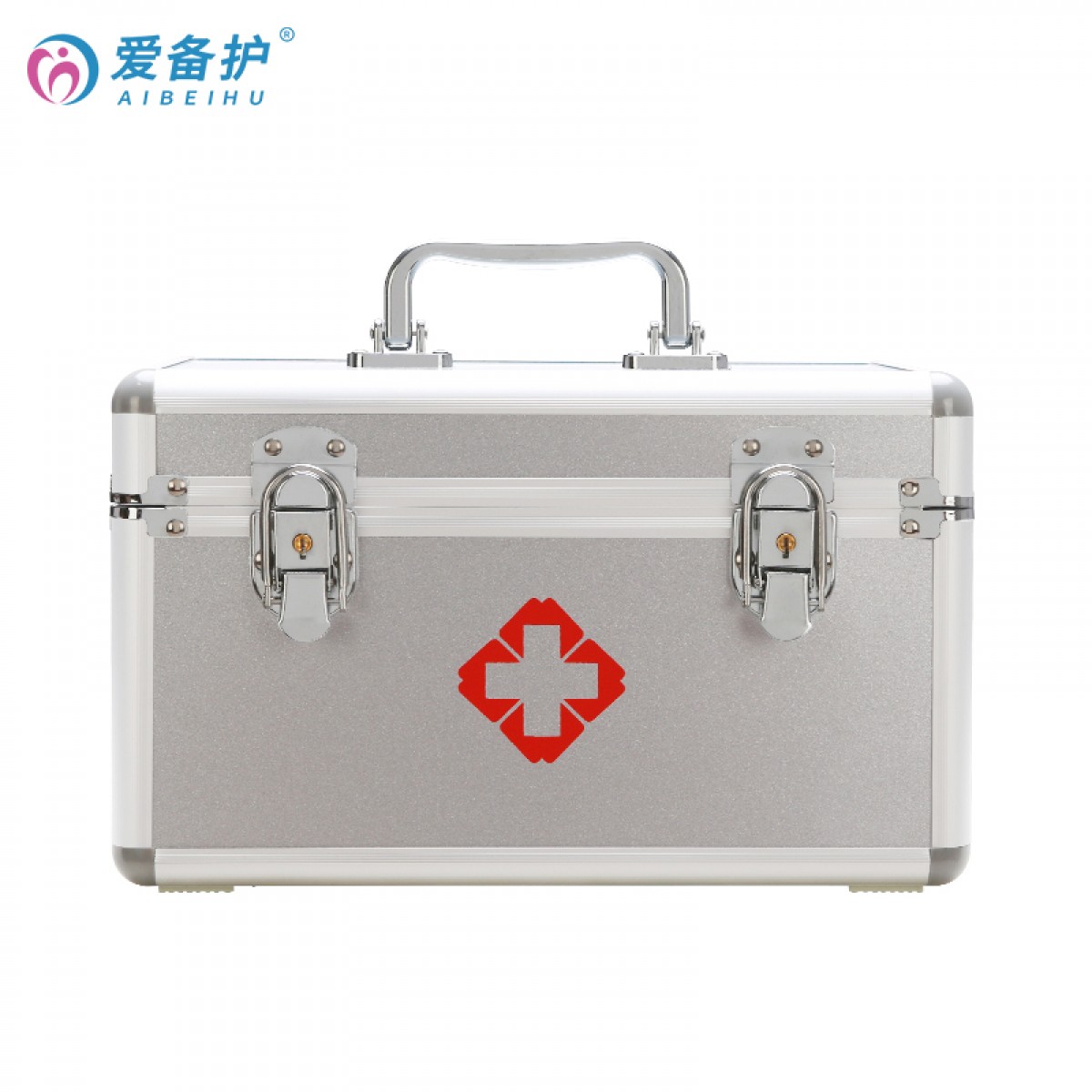爱备护 急救箱套装家用全套用户外工地车载应急箱救援箱收纳箱 ABH-S001A 银色 单位：个