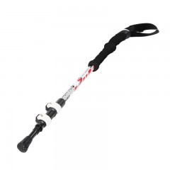 三极户外（Tri-polar）外锁登山杖户外出游男女碳素轻便伸缩徒步爬山拐棍手杖登山装备TP3908 红色 单位：把