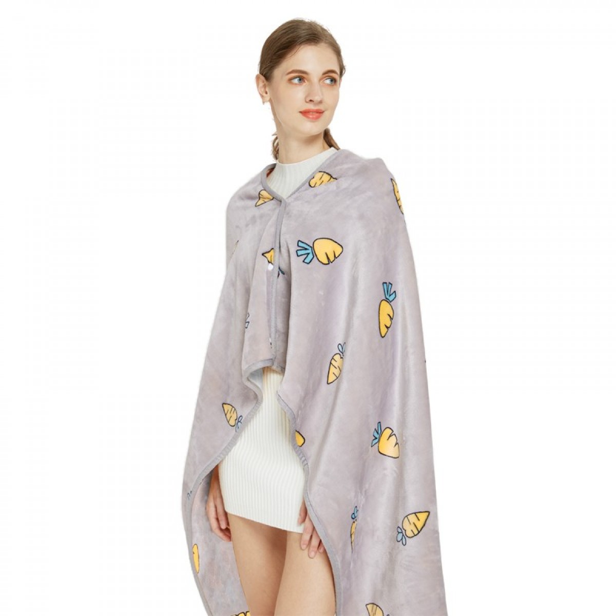 芳恩家纺 FN-T9001 多功能披肩毯 云貂绒法兰绒毛毯午休毯促销礼品 单位：件