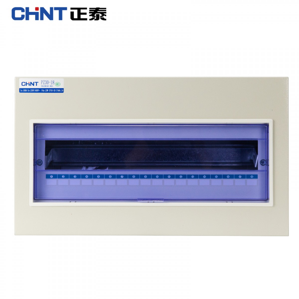 正泰（CHNT）PZ30-18 配电箱家用强电箱空开箱装断路器强电布线箱 明装强电箱配电箱体 单位：个 5个起订