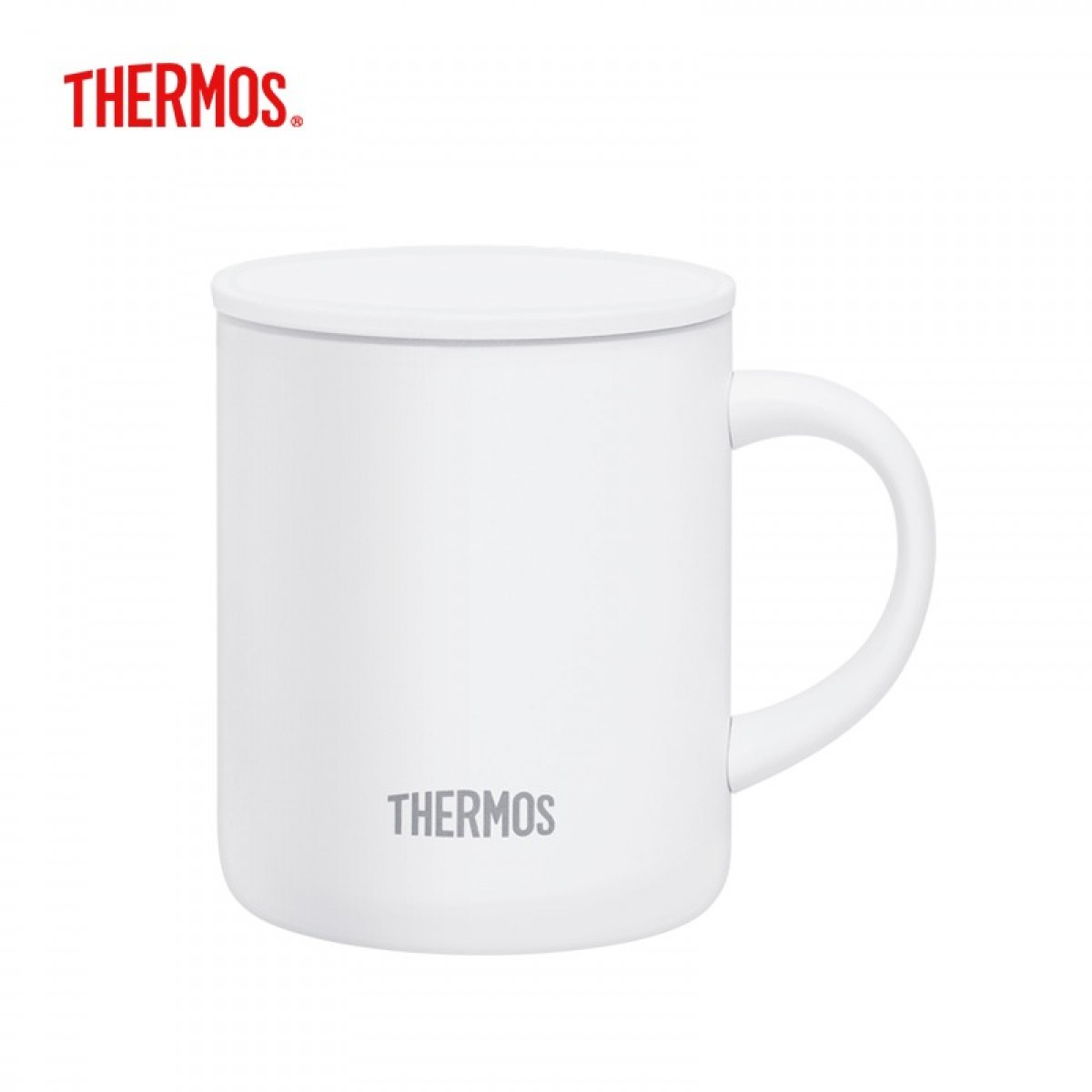 膳魔师 THERMOS 带盖不锈钢马克杯防烫儿童杯简约杯 TJDG-323 WHITE 优雅白 320ml 单位：个