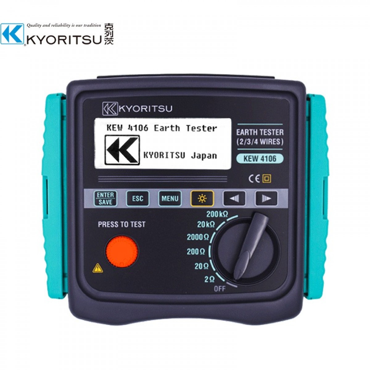 克列茨 KEW4106 接地电阻测试仪四极法智能化测土壤电阻率