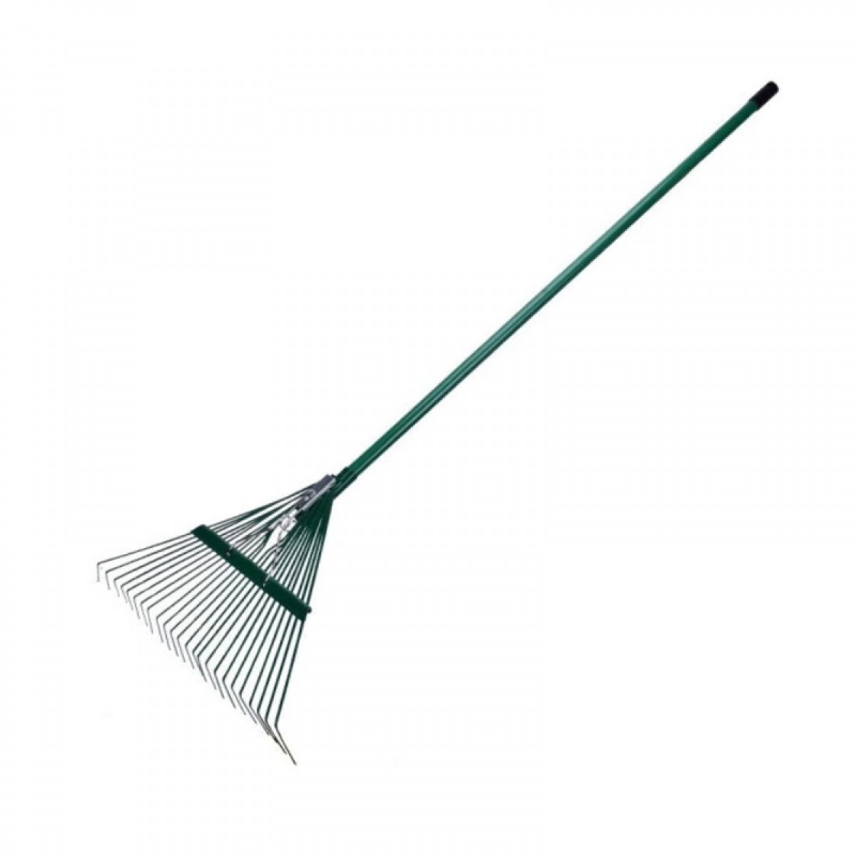 邦耀 耙子农具钉耙农用草耙不锈钢园艺园林落叶草坪耙子可调节树叶耙 24股钢丝耙+专用铁管 单位：把