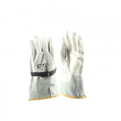 诚格（C&G） 皮革保护手套 GL12.5 3-4 白色 （单位：双）