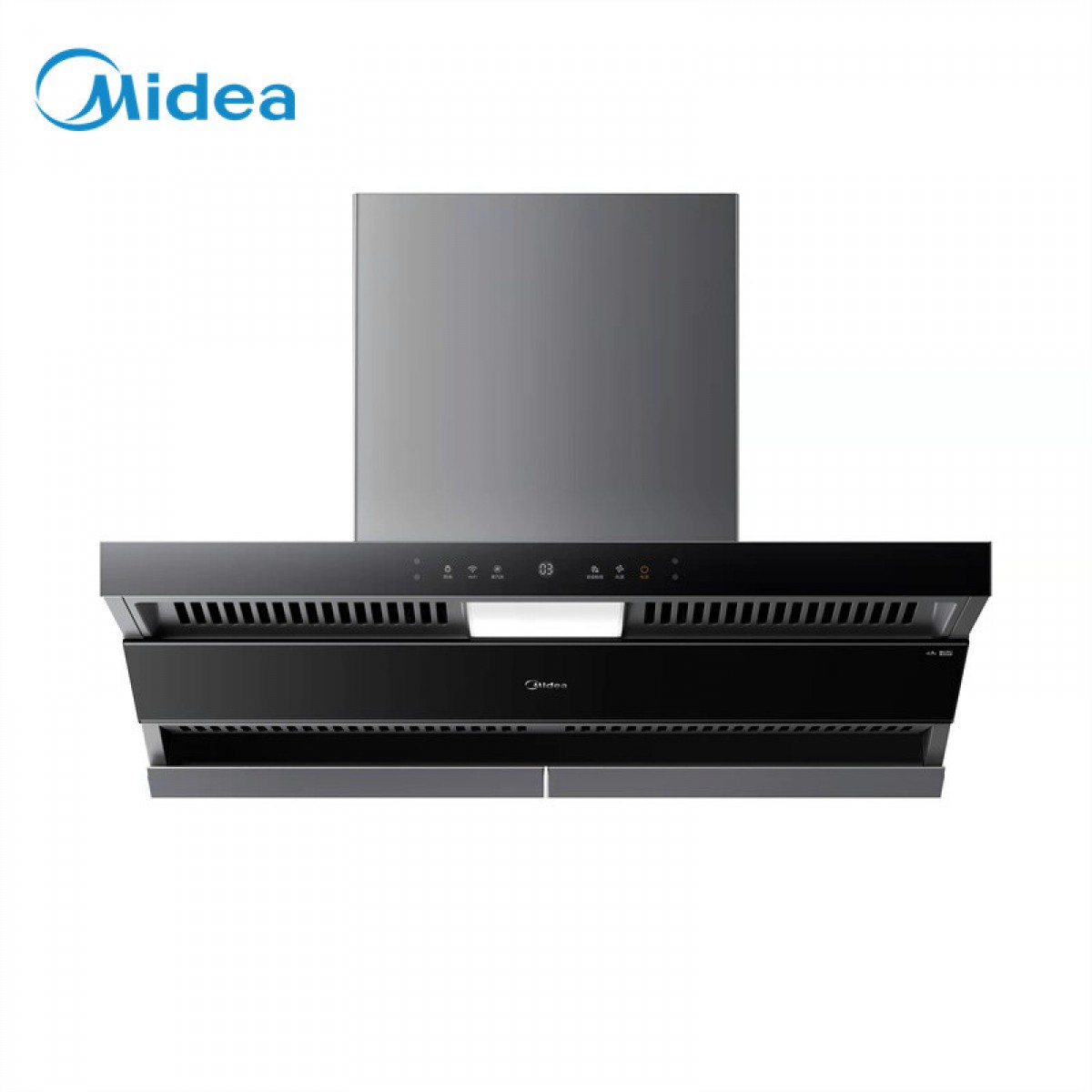 美的（Midea）侧吸型烟机 美居NFC+智能WiFi（烧录显示板） 冷轧板喷涂+玻璃 CXW-280-BQ5 单位：台