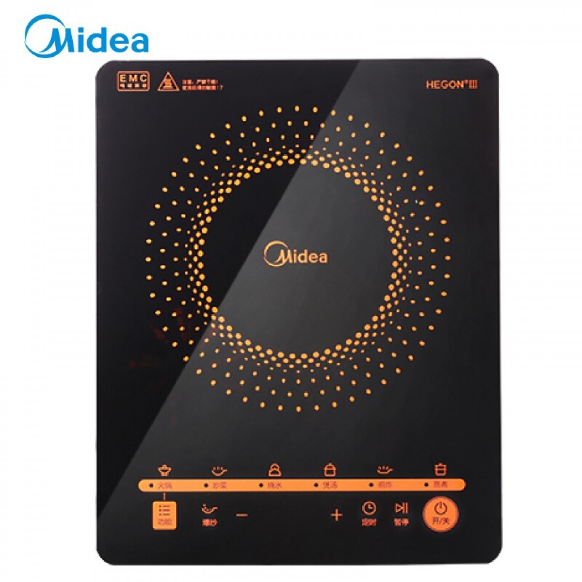美的（Midea）电磁炉多功能大功率 触控黑晶面板 智能暂停 4D防水 C21-RT2171 单位：台