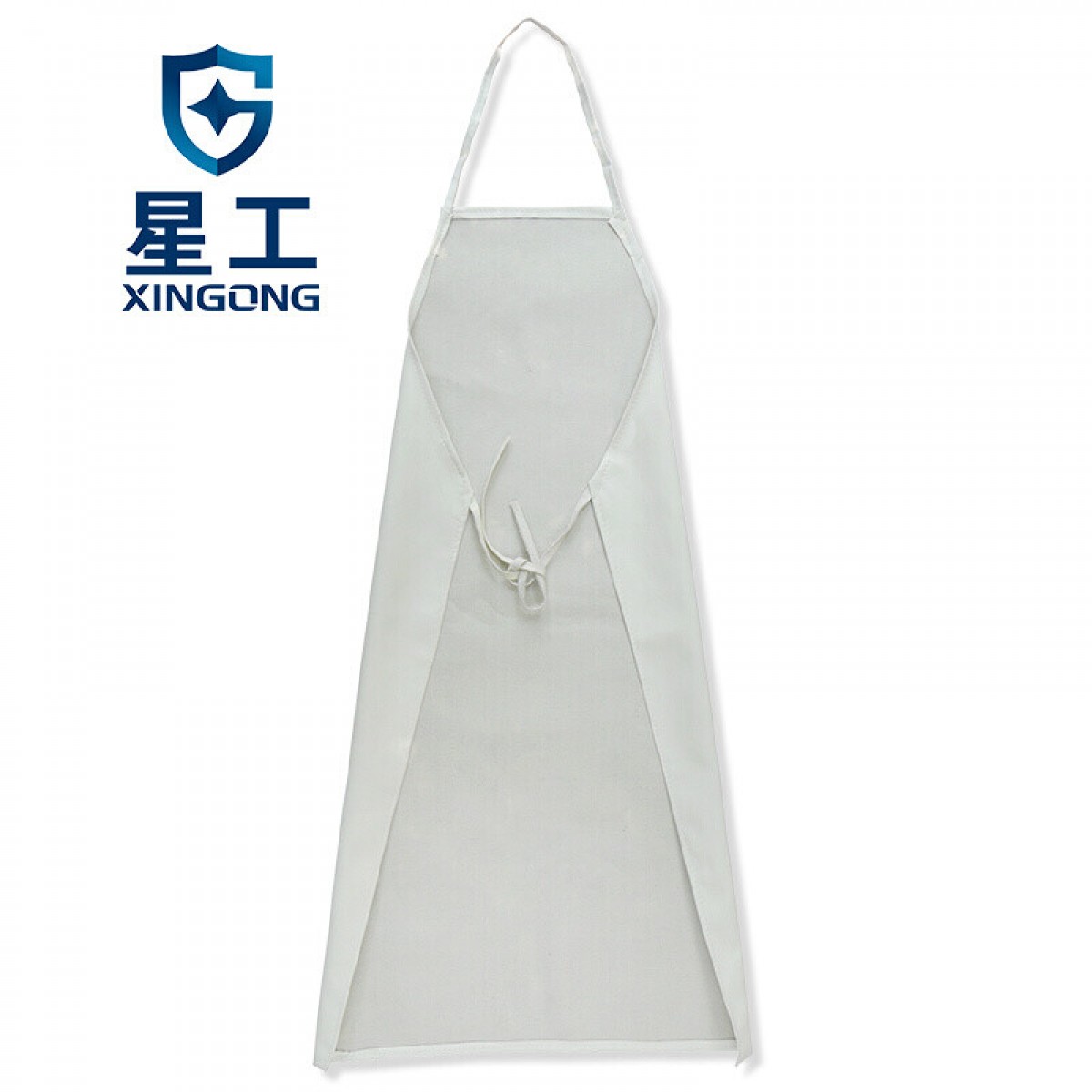 星工（XINGGONG） 防水防油围裙无袖食堂屠宰场洗车劳保围裙工作服定制 白色XGZ-66 1条 单位：条  10条起订