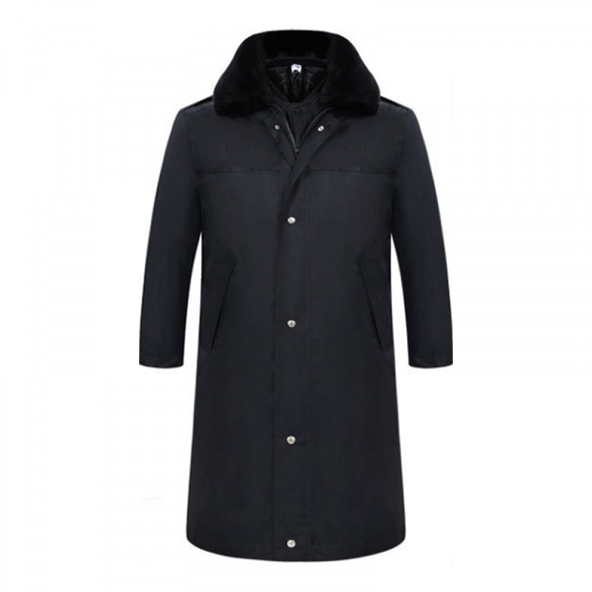 晟泰邦 黑色棉大衣冬装 黑色加长款 180/2XL 单位：件