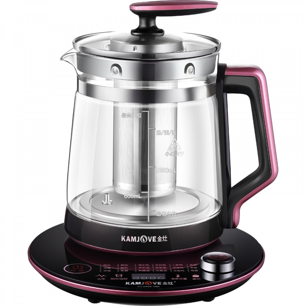金灶（KAMJ VE） 智能玻璃养生壶煮茶器预约煎药壶电热水壶花茶壶烧水壶2L大容量 HT-810 2L 单位：个