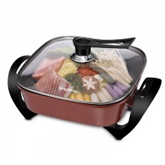 龙的（longde） 多功能电火锅 大容量不沾锅电煮锅家用电炒锅 LD-HG60F 单位：个