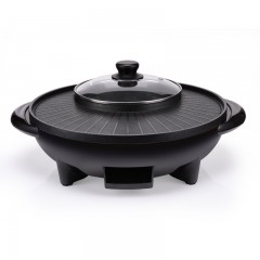 龙的（longde） 涮烤一体锅 多功能家用电烤盘电涮锅电火锅 LD-HG150C 单位：个