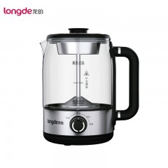 龙的（longde）养生壶智能烧水壶电热水壶迷你玻璃花茶壶养生壶复古煮茶器煮茶壶 LD-ZC126A 单位：台