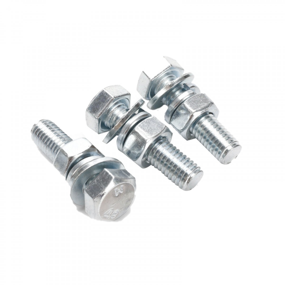 晟泰邦镀锌4.8级外六角螺丝螺栓螺母套装M6*40MM 单位：套 100套起订