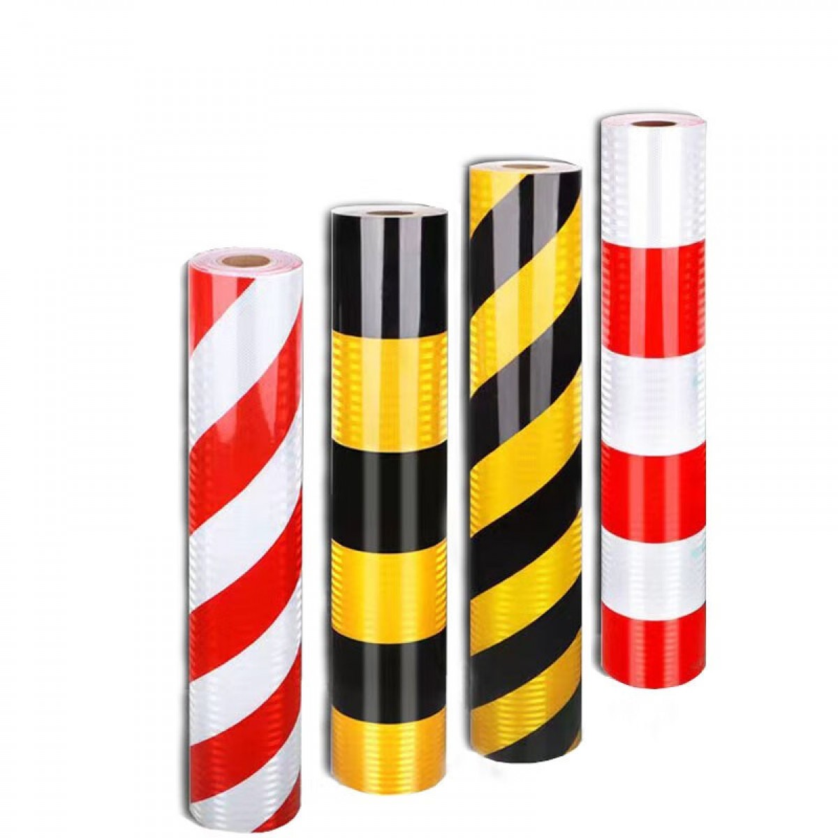 晟泰邦STB警示反光膜 防撞柱反光膜 铝基反光膜 1*1.2米（红白）单位：平方米