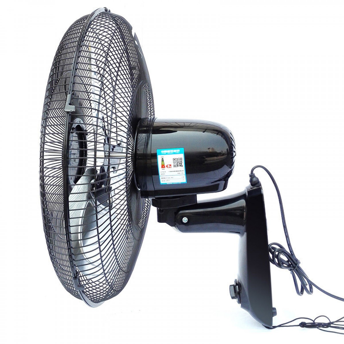 美的（Midea）壁扇18吋壁挂电风扇轻声宿舍摇头家用挂墙风扇食堂大风力工业壁扇摇头牛角扇 FW45-20B 单位：台