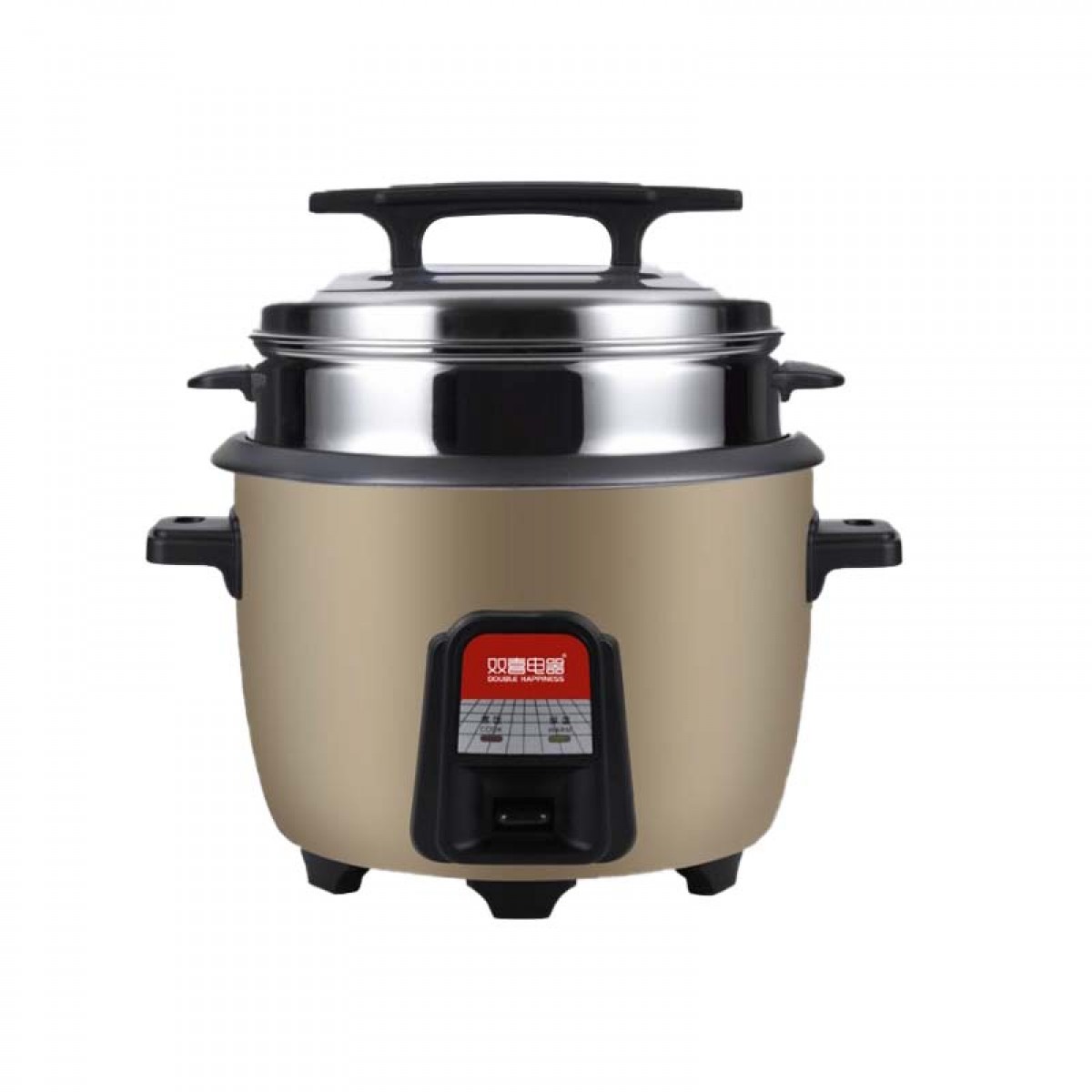 双喜 电饭煲电饭锅商用大容量电饭煲老式 电饭锅不粘内胆带蒸笼 19L适用25-30人  单位个