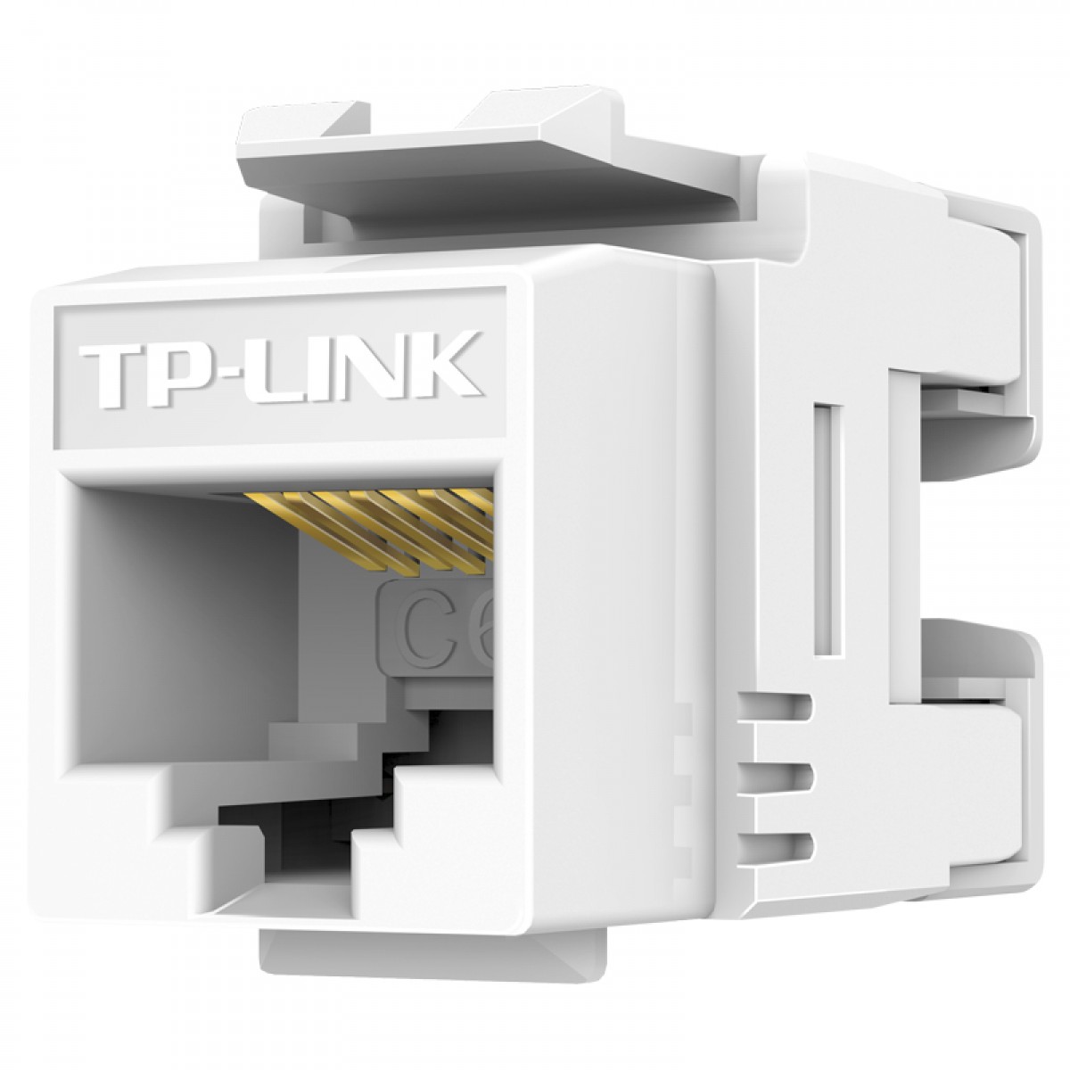 普联（TP-LINK）TL-EJ602 六类CAT6高端工程级镀金版千兆网络信息模块 180度、打线 单位：个