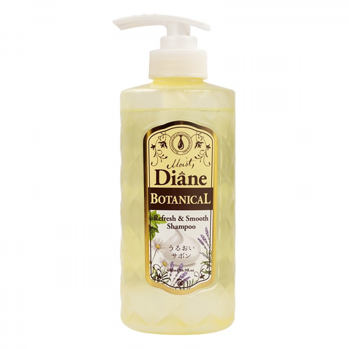 黛丝恩Moist Diane  日本植萃滋润清爽柔顺无硅油洗发水480ml 单位：瓶