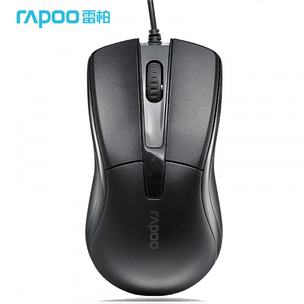 雷柏 有线鼠标 商务办公 笔记本家用台式机 USB光学人体工程学/防滑3D N1162 黑色 单位：个