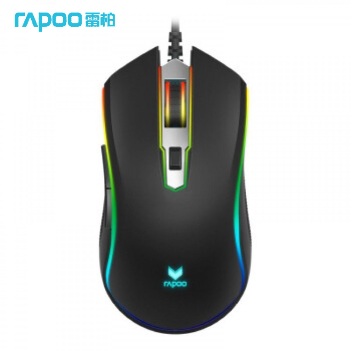 雷柏 鼠标 有线鼠标 RGB鼠标 吃鸡鼠标 鼠标宏定义 V25S 星空黑 单位：个