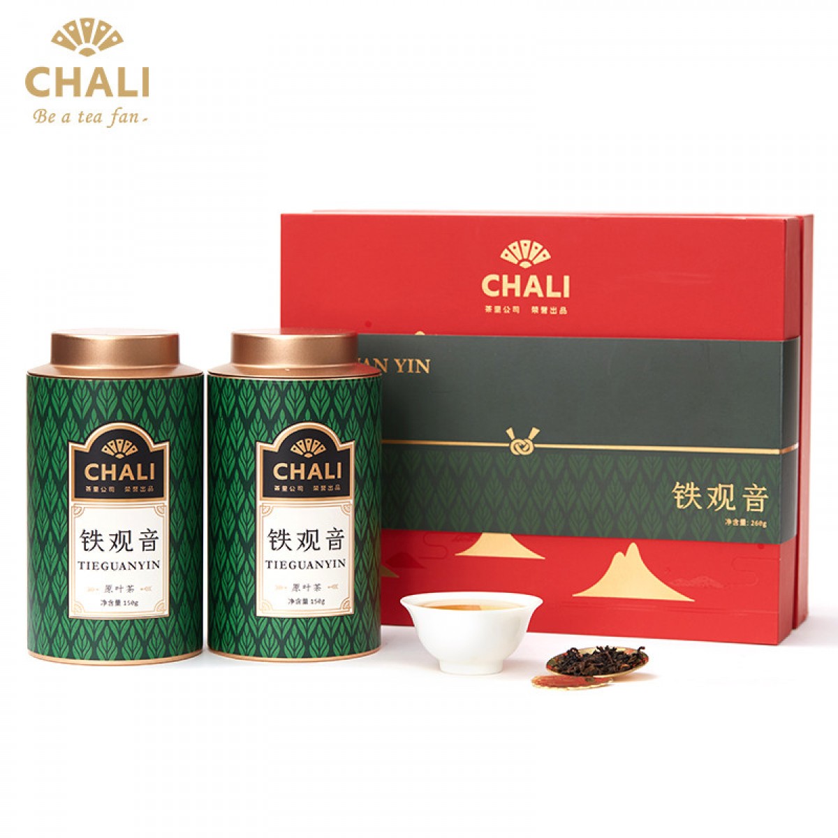 茶里 chali 铁观音散茶礼盒年货送礼茶叶300g  单位：盒