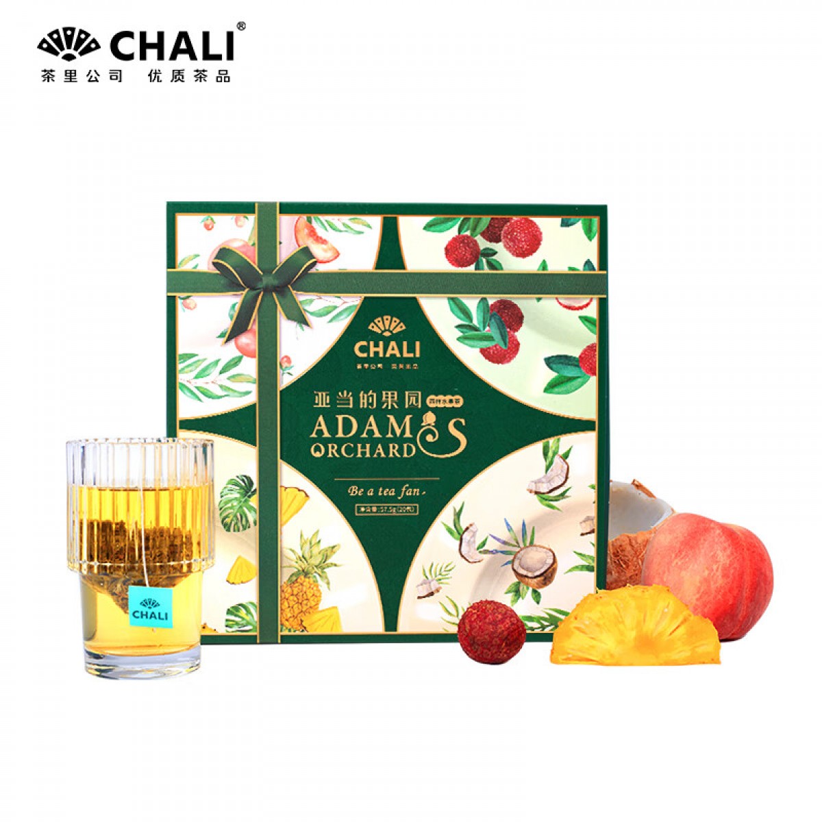 CHALI茶里公司花草茶亚当果园57.5g蜜桃乌龙果茶包茶叶礼盒礼物20包/盒 单位：盒