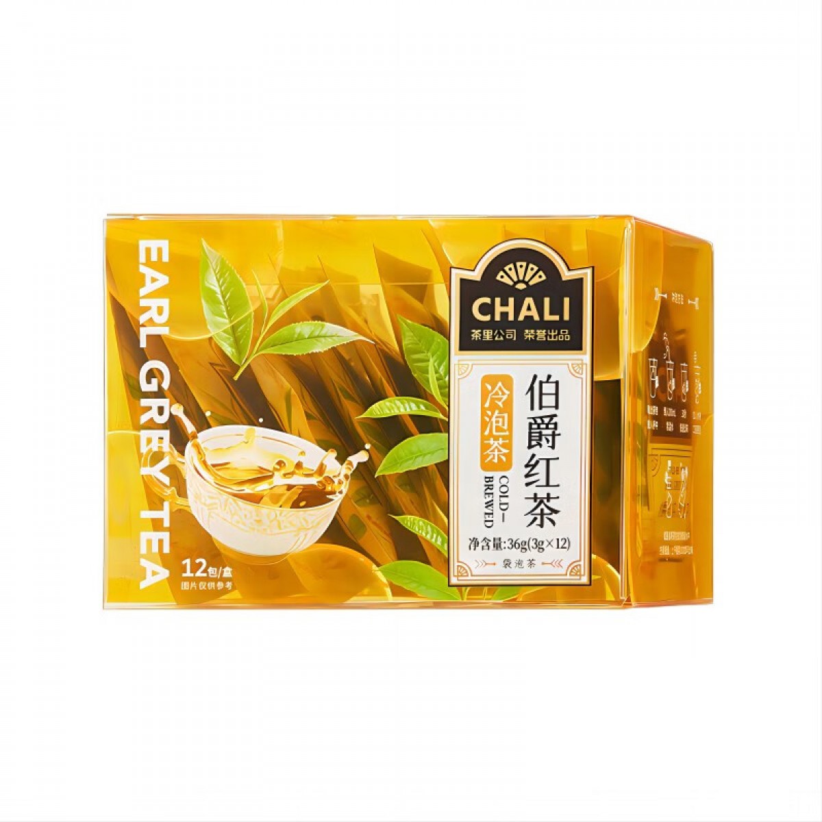 CHALI茶里公司花草茶叶伯爵红茶冷泡茶36g茶包袋泡茶水果茶红茶12包/盒  单位：盒