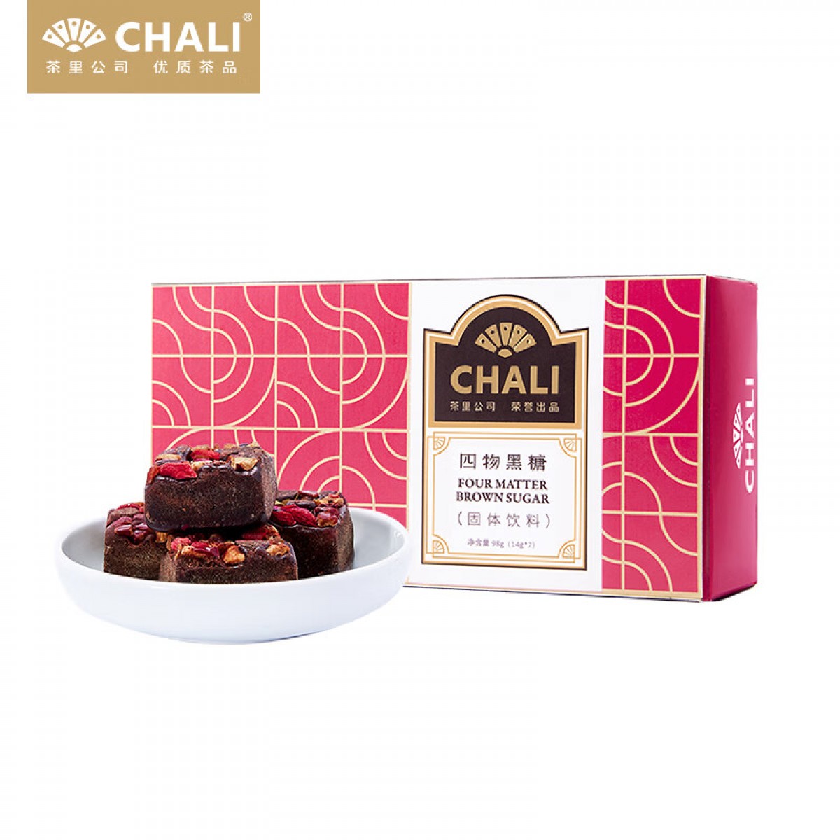 CHALI茶里公司养生茶 四物黑糖98g红糖姜茶玫瑰 7颗/盒  单位：盒