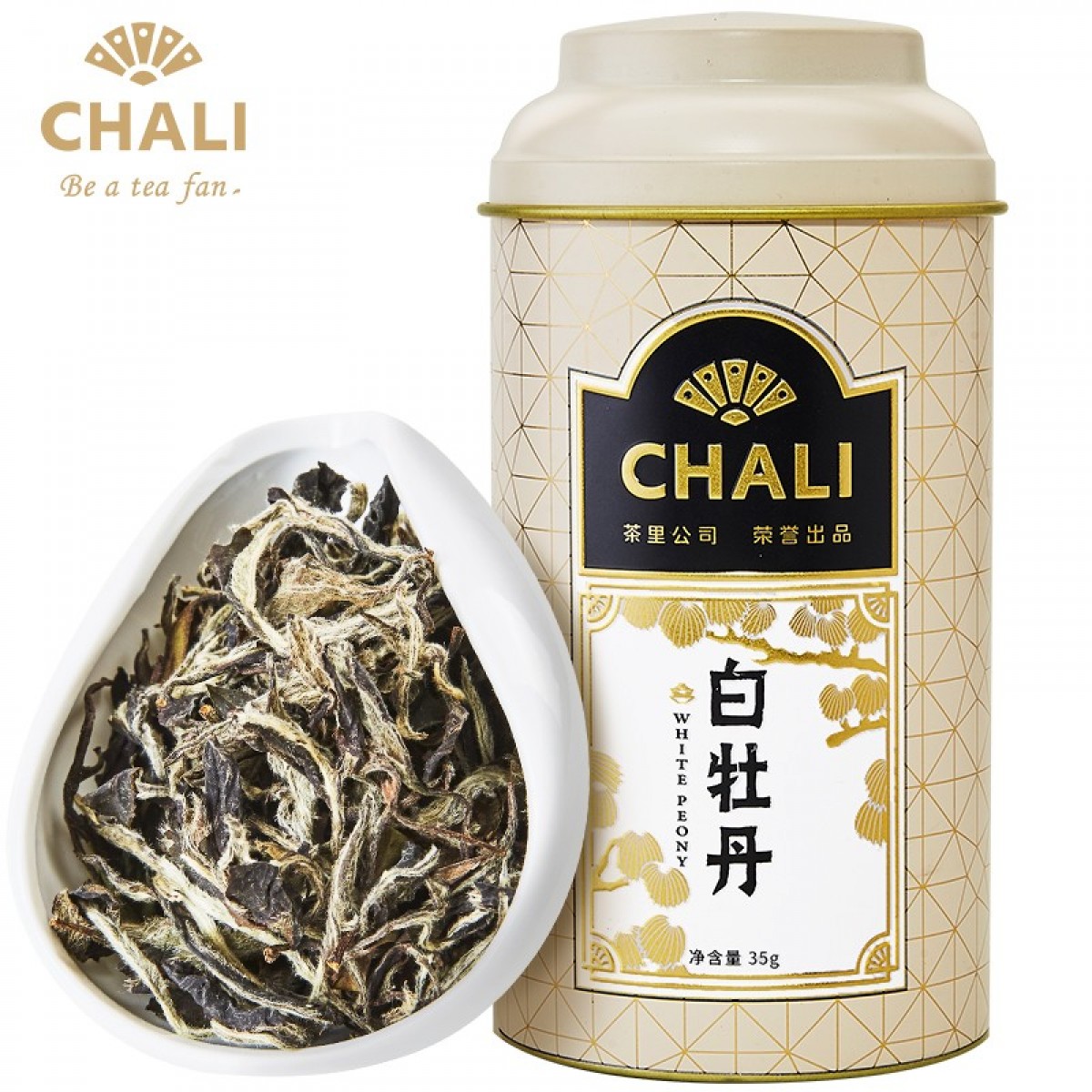 CHALI 茶里公司茶叶白牡丹罐装散茶 花草茶茶叶 罐装茶叶茶包 牡丹花茉莉花茶菊花茶茶叶礼盒 白牡丹罐装散茶35g/罐 单位：罐