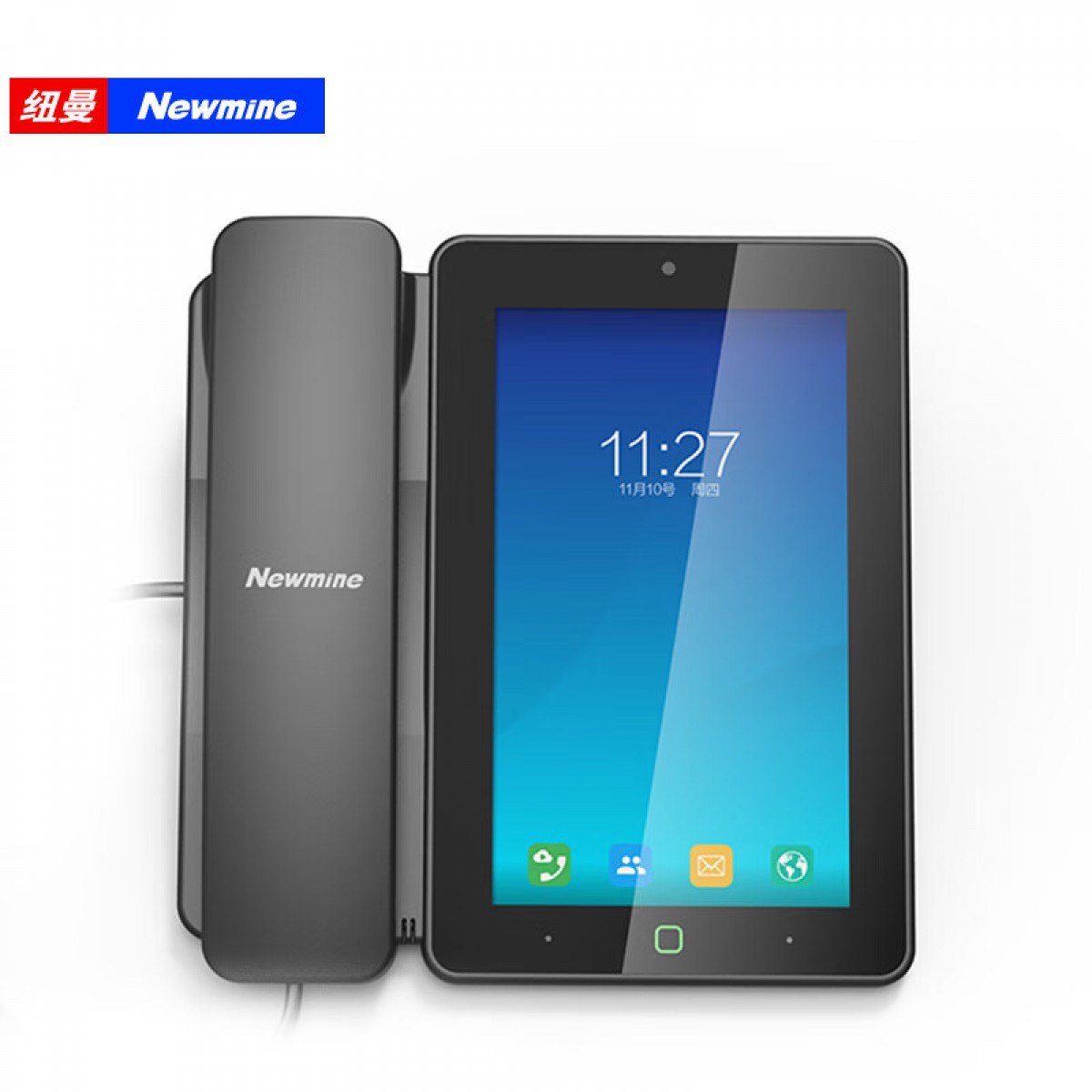 纽曼(Newmine)HL2008TSD-9084(R)标配版 IP录音电话机 智能视频电话 可视话机 同步通讯录支持普通电话线  单位：台