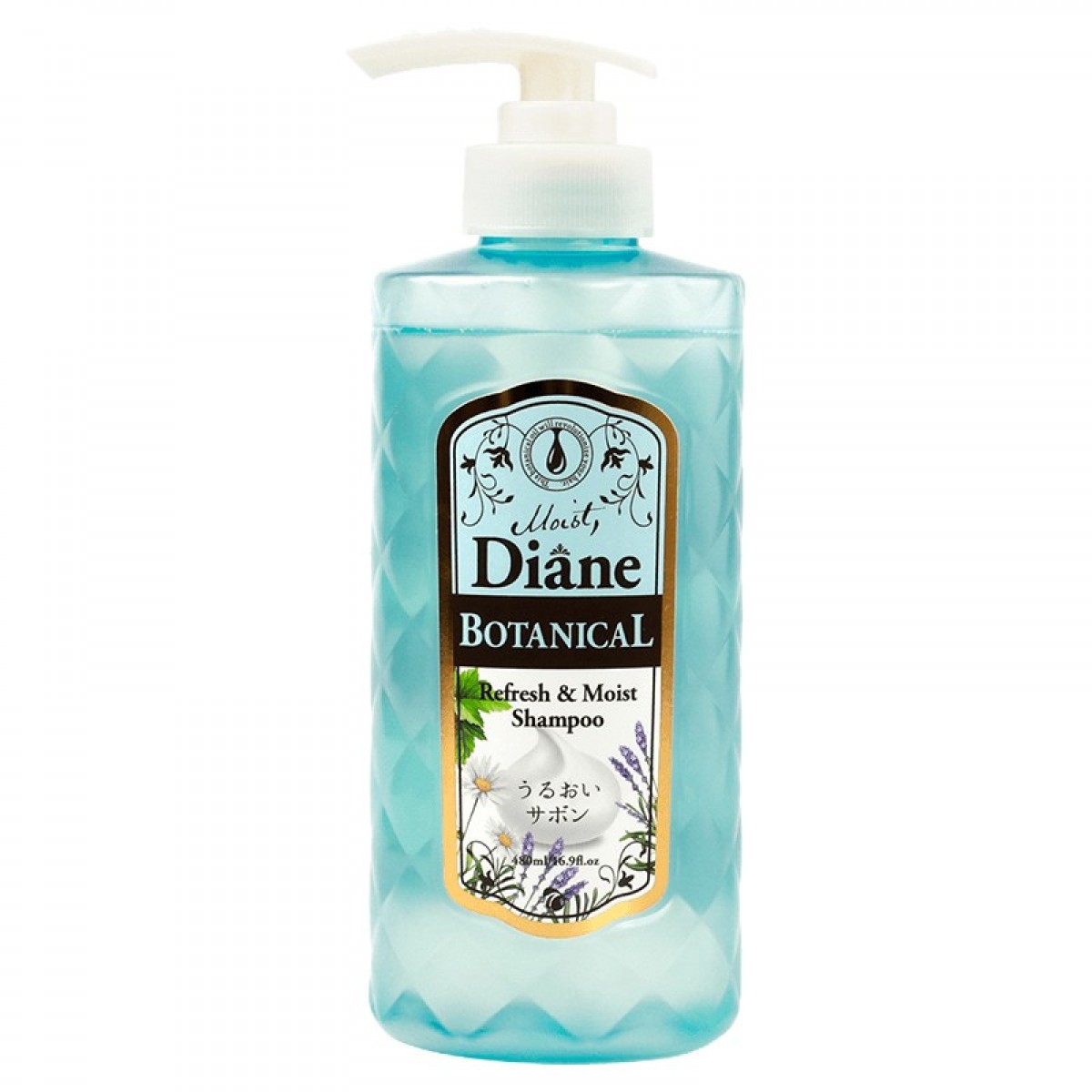 黛丝恩 （Moist Diane）植萃天然无硅油控油去屑清爽洗发水480ml  单位：瓶