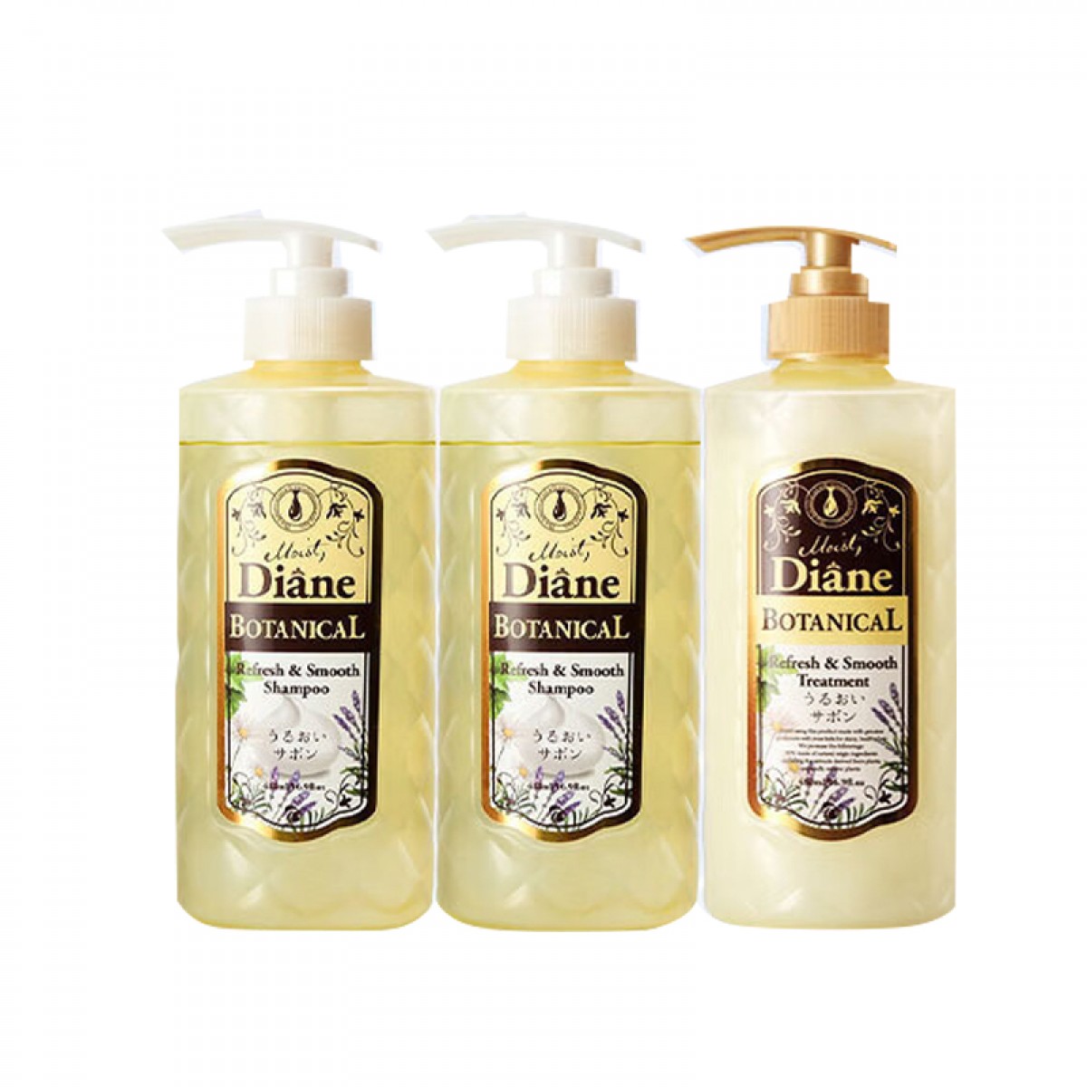 黛丝恩（Moist Diane） 日本植萃滋润柔顺洗护套装（洗480ml*2+护480ml） 单位：套