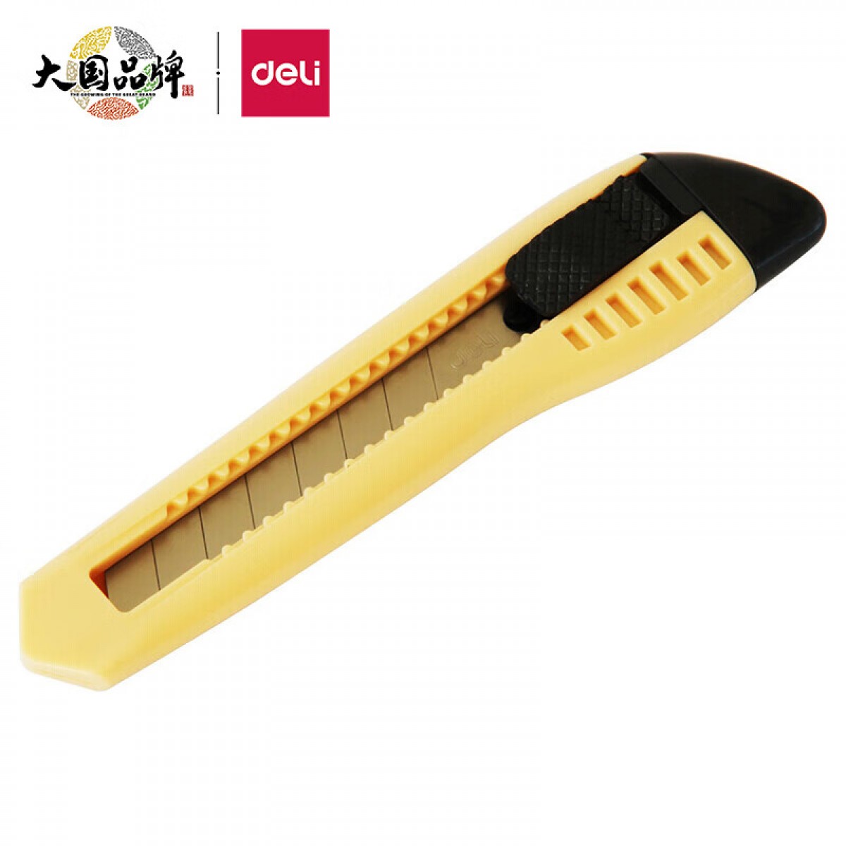 得力(deli)大号通用办公家具美工刀/裁纸刀 手动锁定 颜色随机 办公用品 2003 单位：把