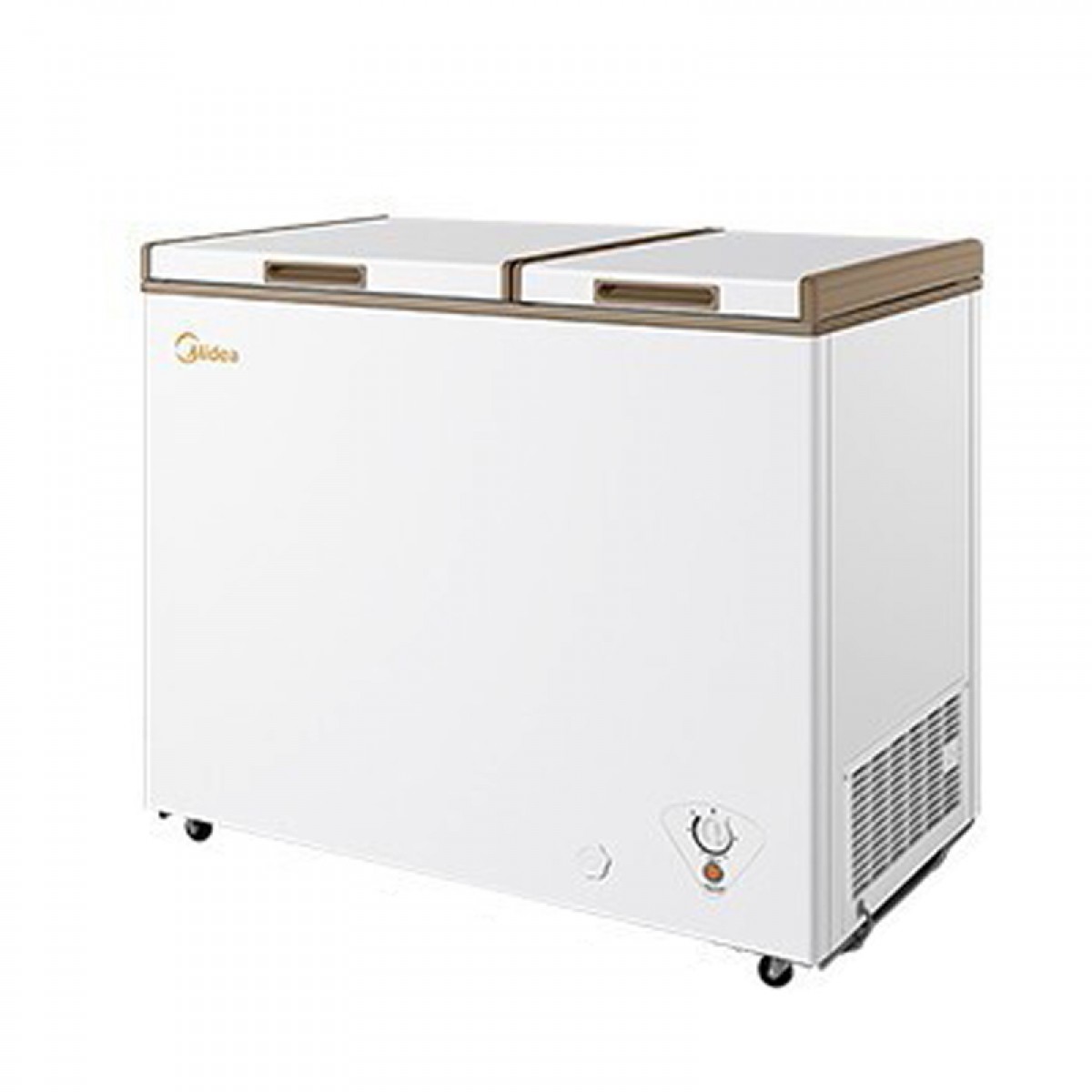 美的(Midea)202升 家用囤货冰柜 双顶开双温柜 一级能效 省电低音卧式冰箱BCD-202DKM(E) 单位：台