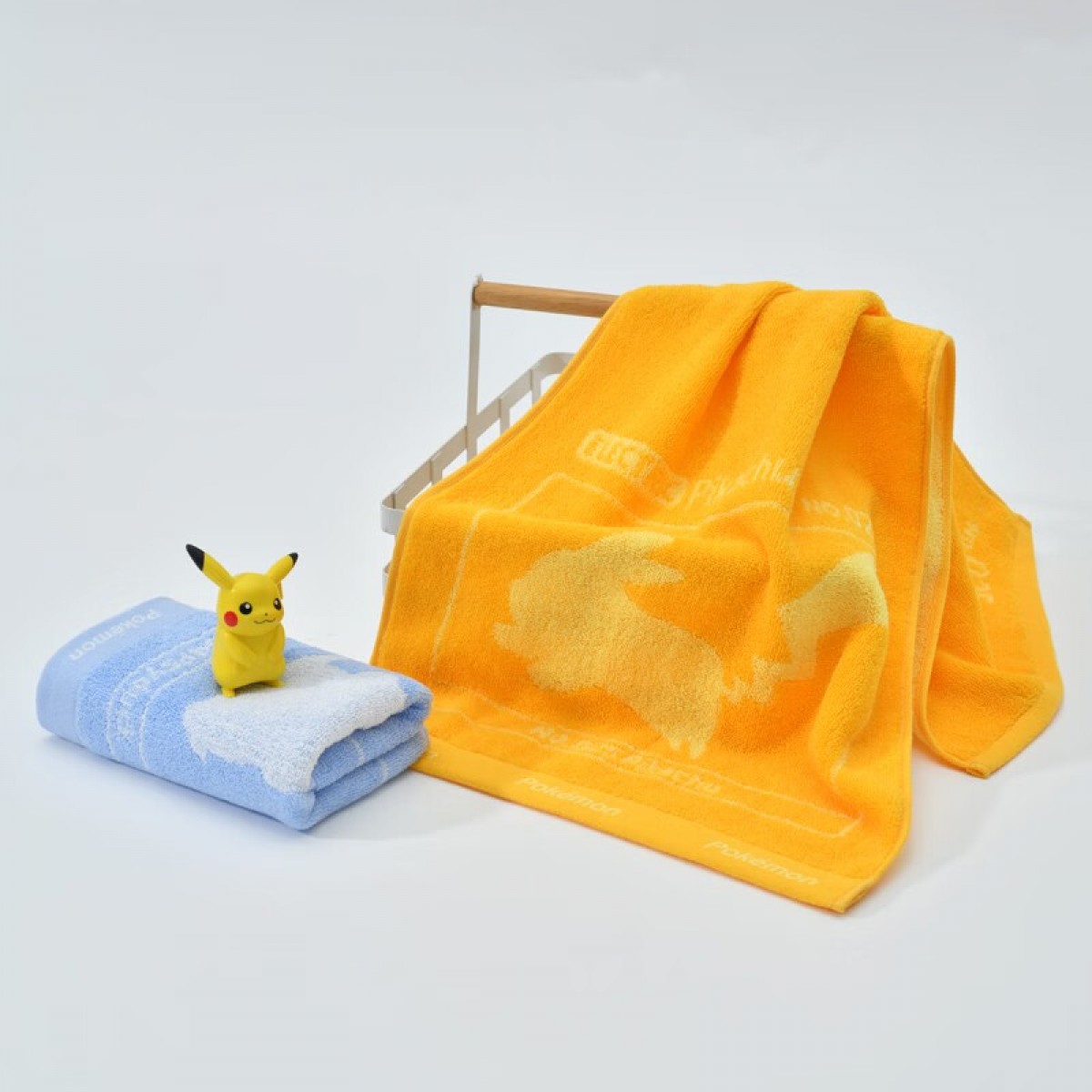 洁丽雅（Grace）毛巾家纺 宝可梦联名新疆棉柔软吸水加厚洗脸面巾 皮卡丘+可达鸭 单位：组