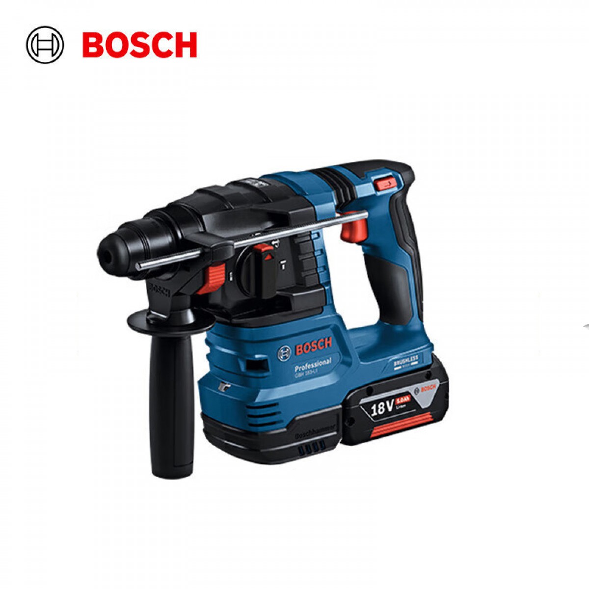 博世（BOSCH）GBH 185-LI 18V锂电无刷吸尘电锤充电式多功能电钻冲击钻 双电 单位：台