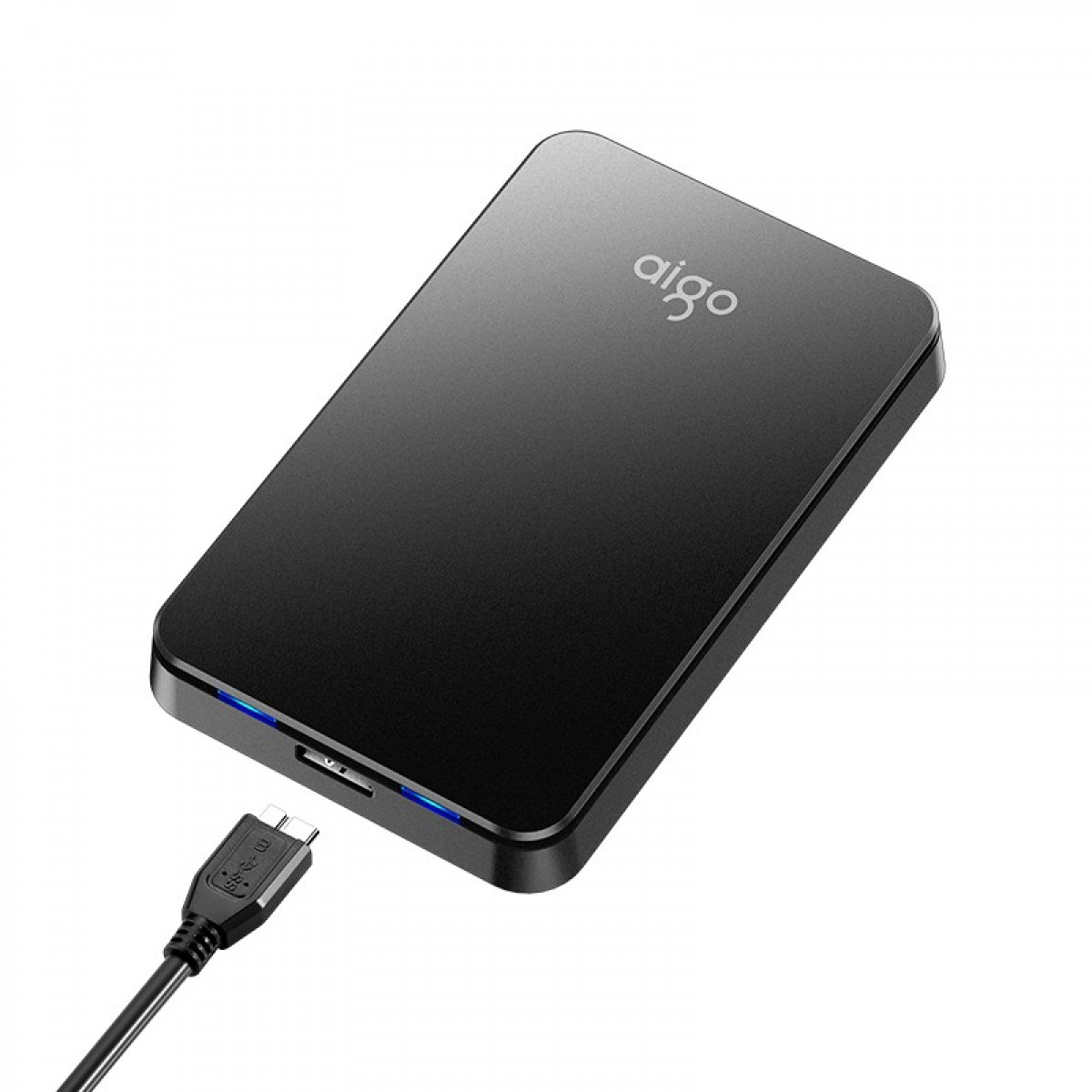 爱国者 (aigo) 移动硬盘 500GB USB3.0 2.5英寸机械硬盘兼容Mac HD809黑色 高速传输轻薄便携 读速120MB/s 单位：个