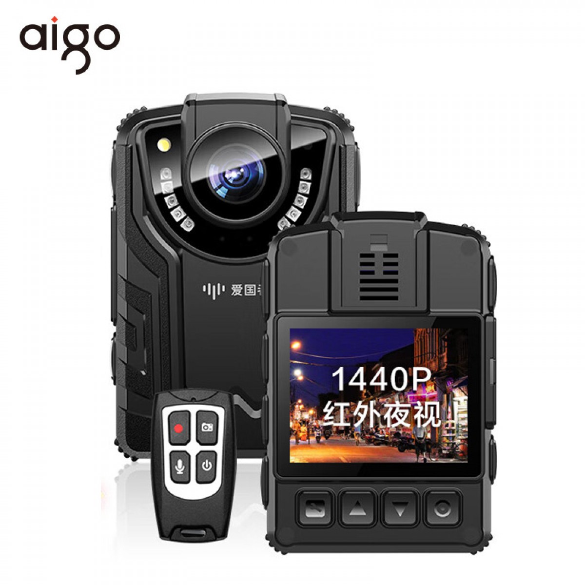 爱国者执法记录仪1440p高清夜视15小时续航无线遥控定位随身DSJ-Y6 128G 单位：个