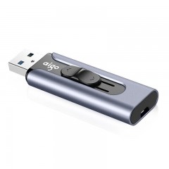 爱国者（aigo）U335 优盘 高速USB3.0 大容量金属迷你U盘 推拉伸缩商务学生优盘 32G 单位：个