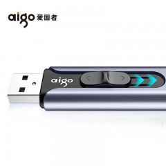 爱国者（aigo）U335 优盘 高速USB3.0 大容量金属迷你U盘 推拉伸缩商务学生优盘 128G 单位：个