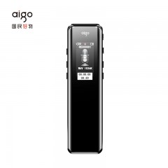 爱国者aigo 32G录音笔新版R6911专业录音器 一键录音设备 录音笔语音转文字会议记录神器 学习培训 炫黑 单位：支