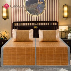 洁丽雅（Grace）凉席竹席1.8米床清凉席子竹凉席两用折叠式180*200cm (不含枕席) 单位：张