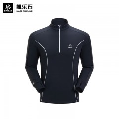 凯乐石（KAILAS）功能T恤速干防风保暖透气立领长袖 KG2237108 墨黑（男款）码数：S-3XL可选  单位：件