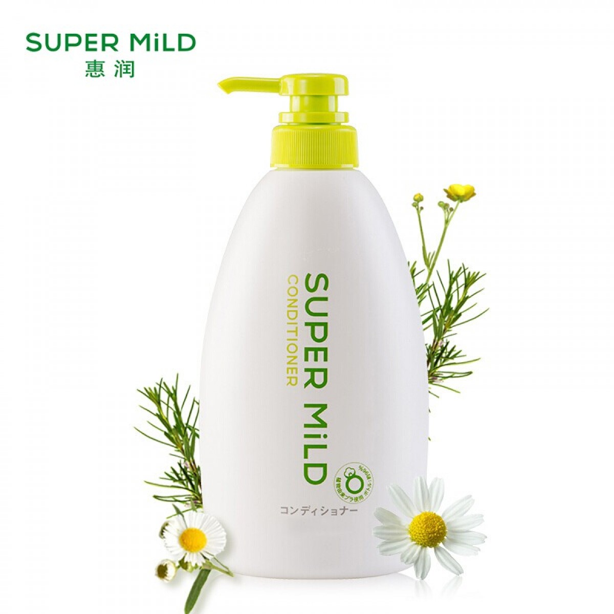 惠润（SUPER MiLD）护发素柔净绿野芳香润发乳600ml男女通用去毛躁护发乳 单位：瓶