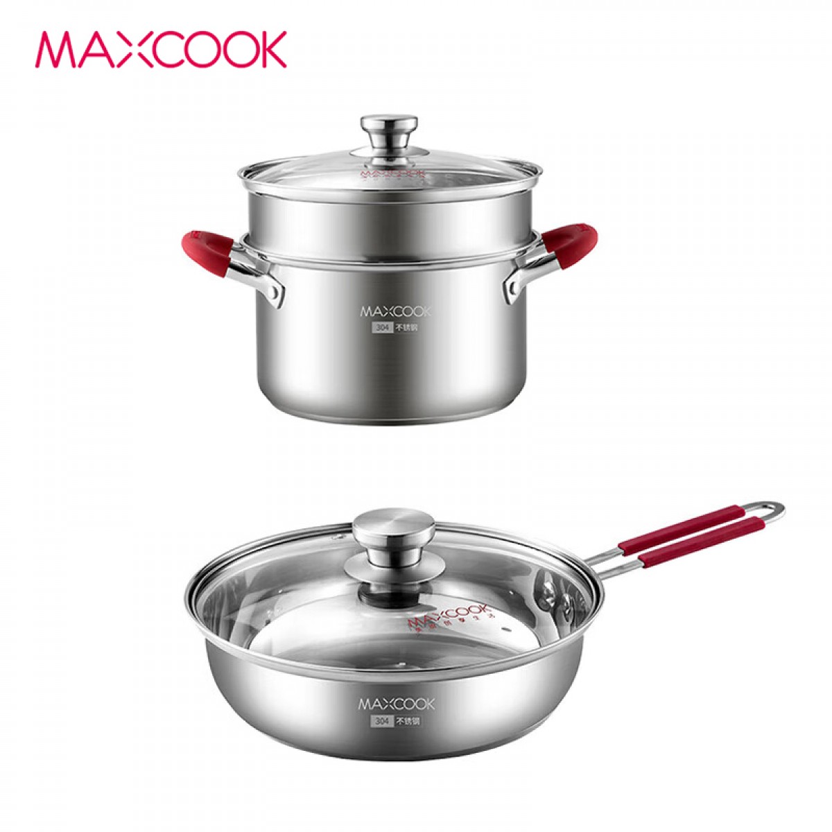 美厨（MAXCOOK） 美厨“好运连连”锅具套装（三件套） MCLP-609 锅具套装（三件套）-MCLP-609 单位：套