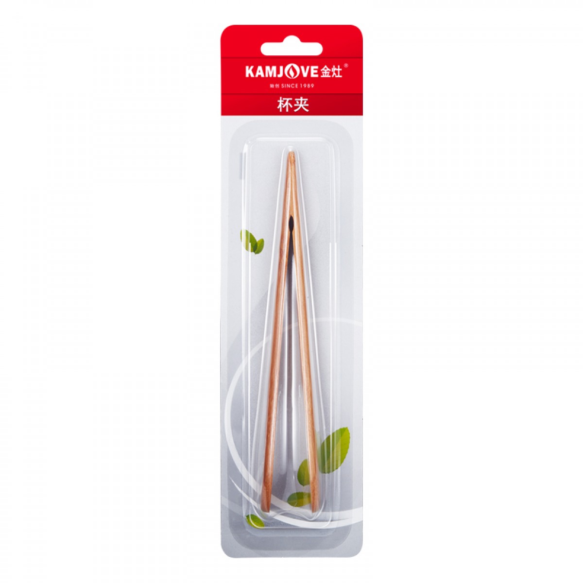 金灶（KAMJOVE）茶夹茶杯夹子竹制茶具镊子 茶艺茶道泡茶机茶具配件 单位：个