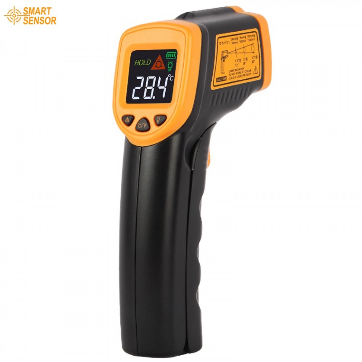 希玛 红外线测温仪AS382+家用测温枪彩屏显示油温枪物体测温温度计 单位：个